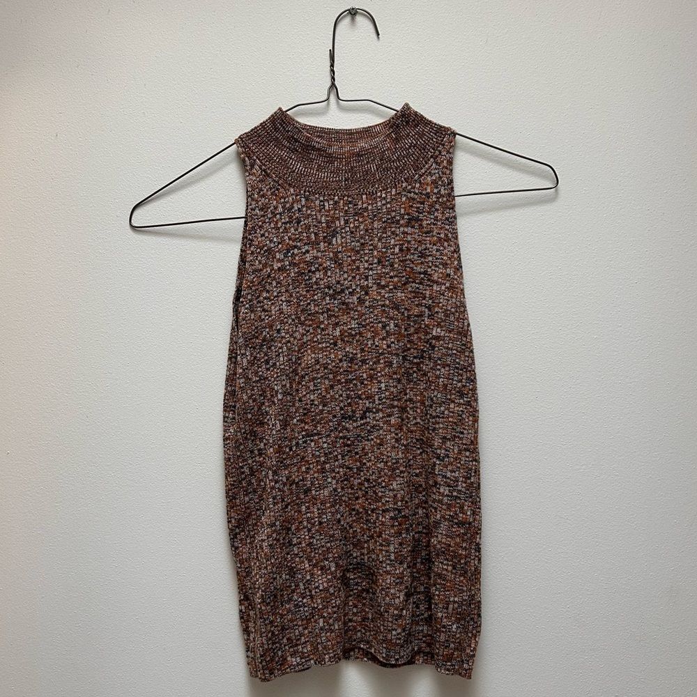 Madewell Multicolor Knit Mockneck Sweater Tank